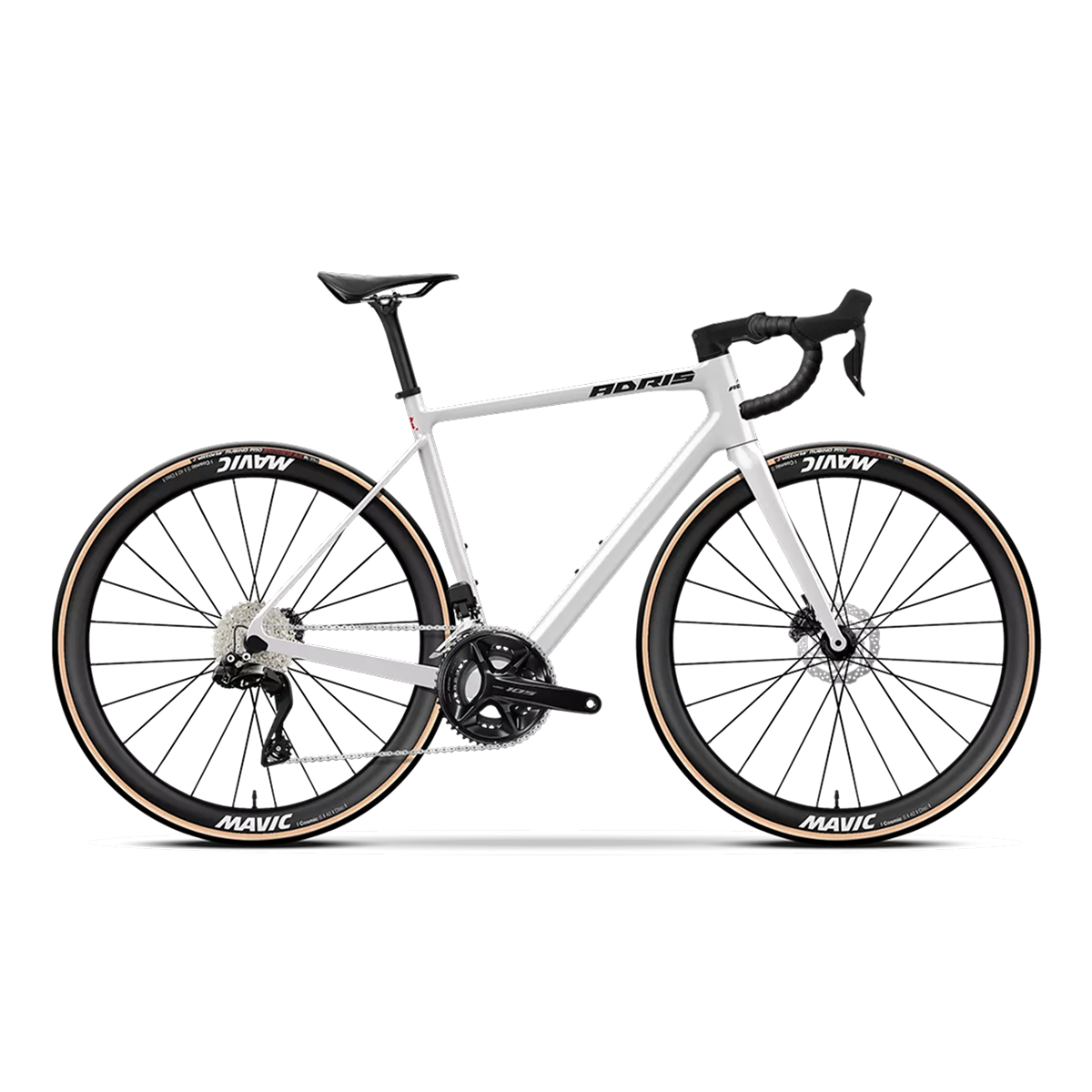 Adris L’Endurance Carbone Shimano 105 Di2 12V - Blanc Nacré