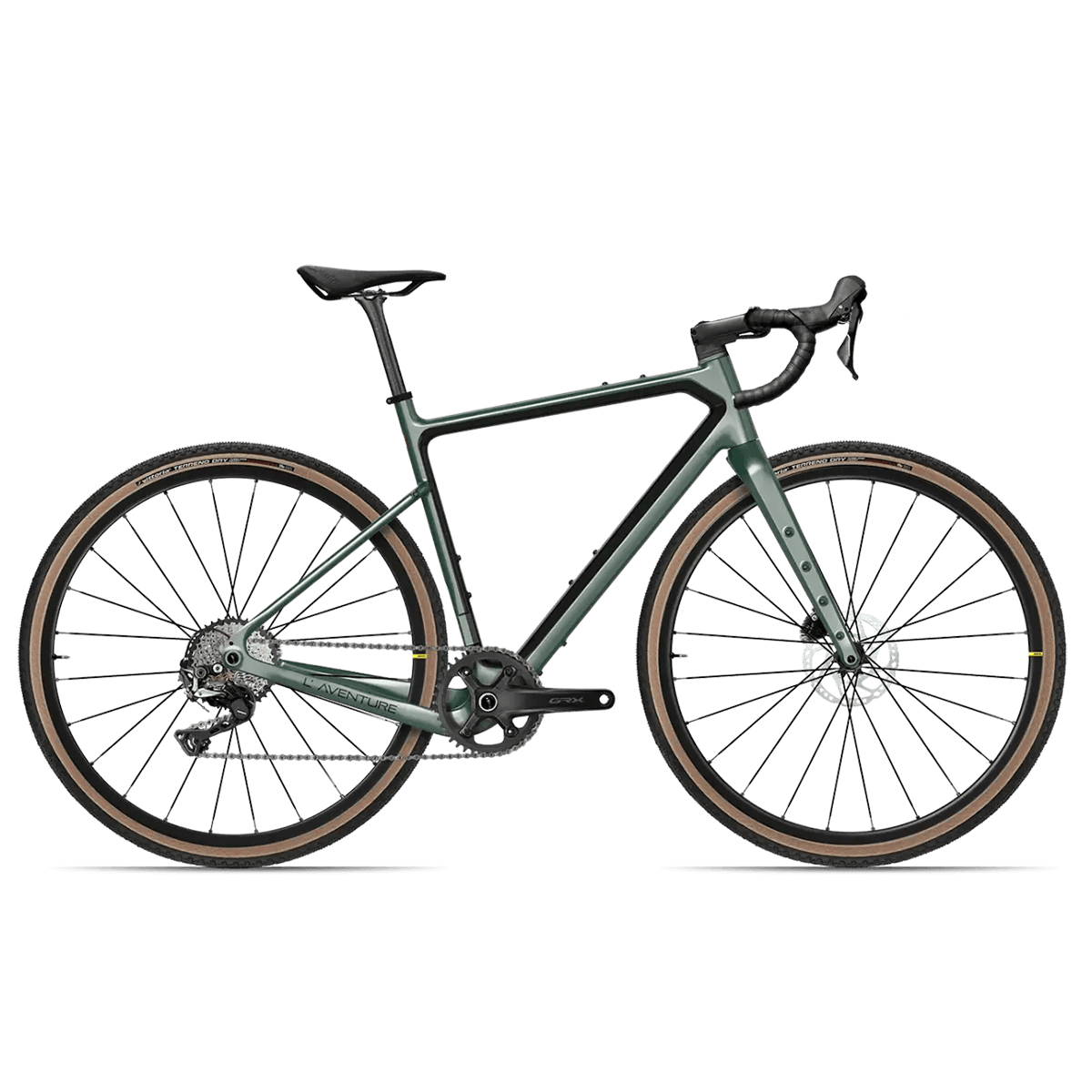 Adris L'Aventure GRX 600 Vert Sapin - vélo gravel carbone