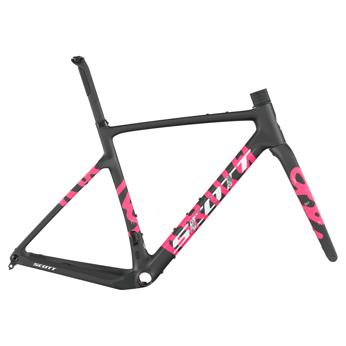 Kit cadre Scott Addict Gravel RC HMX - Noir / Rose